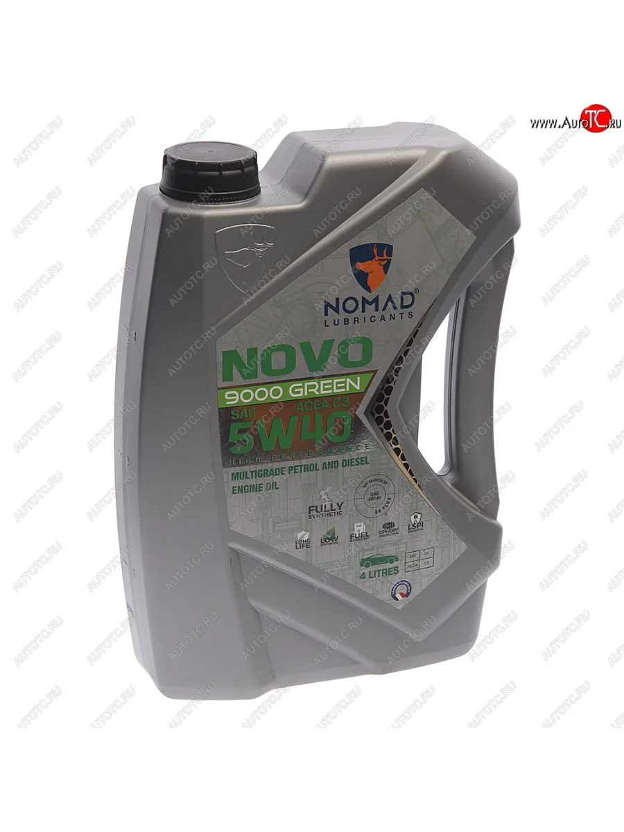 Масло моторное NOVO 9000 GREEN C3 5W40 синт.4л NOMAD NOMAD 6290360901046 с доставкой в г. Кемерово
