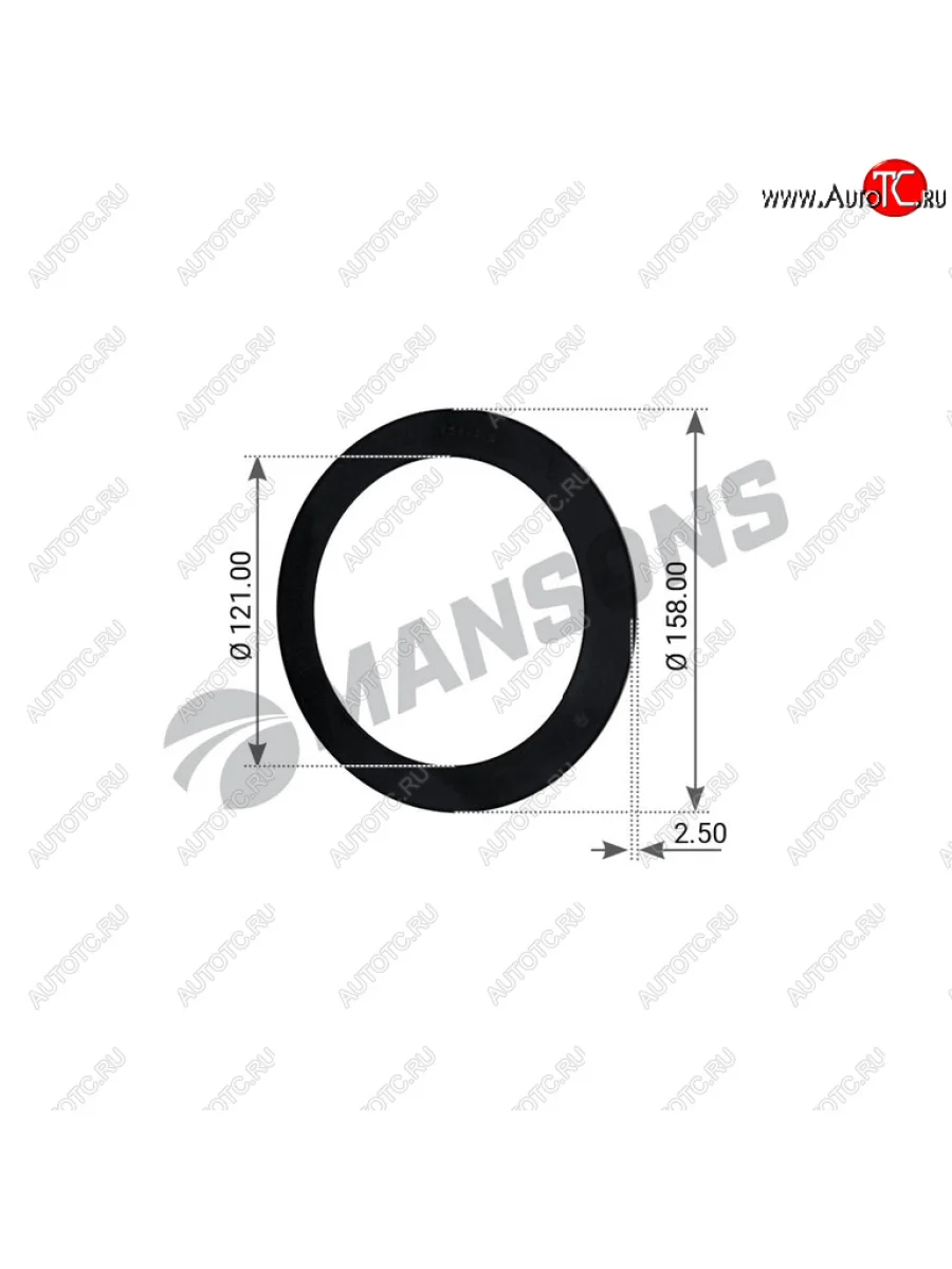 Кольцо BPW ступицы уплотнительное пластик (120x157x2.5) MANSONS MANSONS 300.091 с доставкой в г. Кемерово