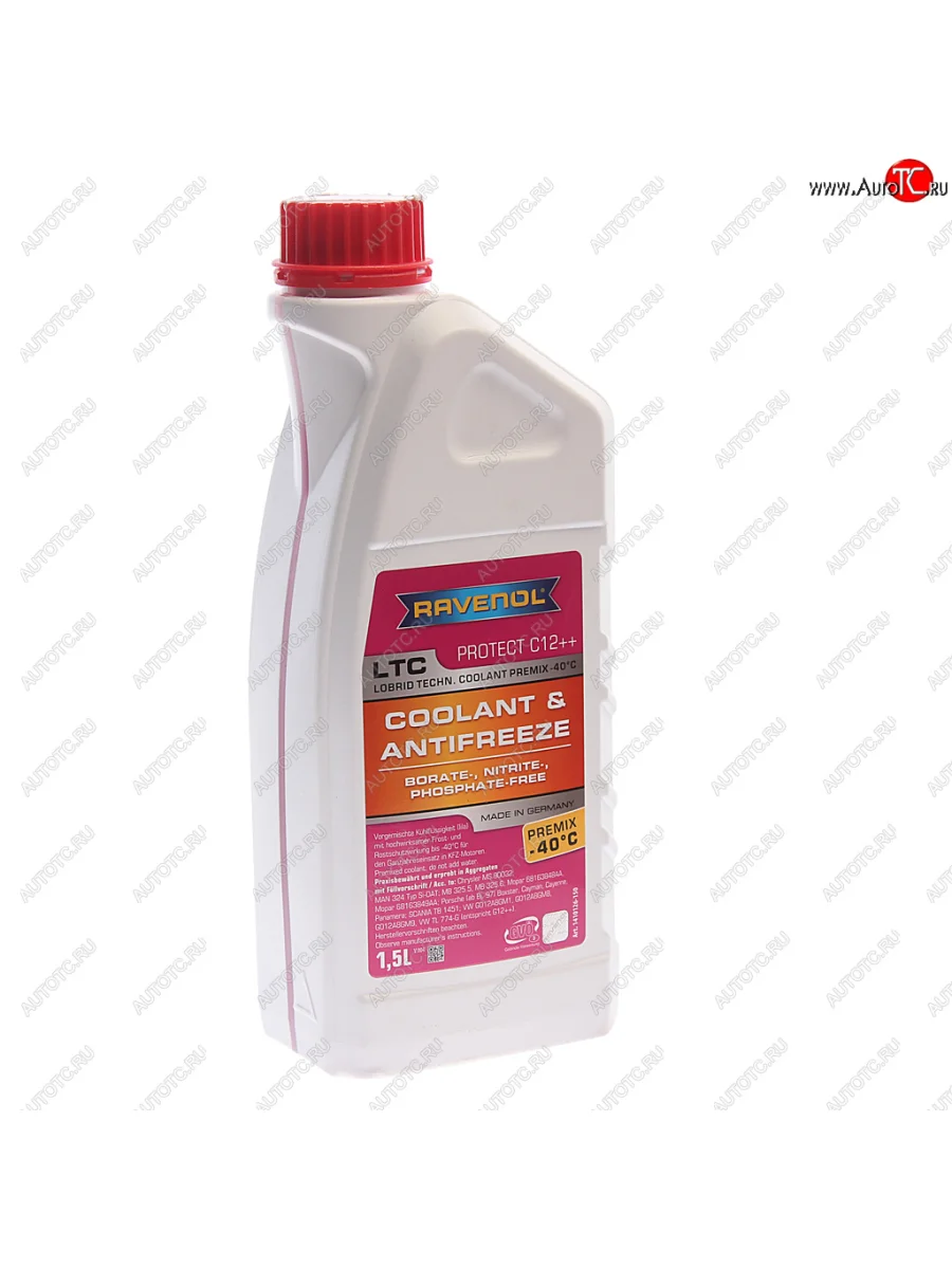 Антифриз красный -40C 1.5л C12 готовый RAVENOL RAVENOL 1410126-150-01-999 RAVENOL 1410126-150-01-999  в Самаре Самарской области