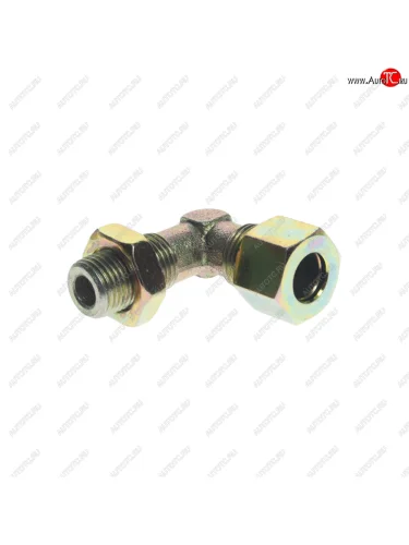 Штуцер соединительный угловой M16х12мм (фитинг резьбовой) сталь STELLOX STELLOX 85-21225-sx