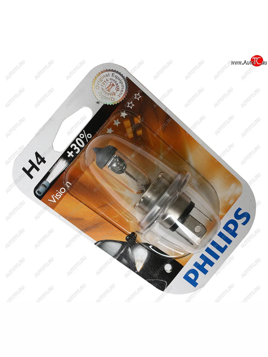 Лампа 12V H4 6055W P43t-38 +30% блистер (1шт.) Premium PHILIPS PHILIPS 12342prb1  с доставкой в г. Кемерово