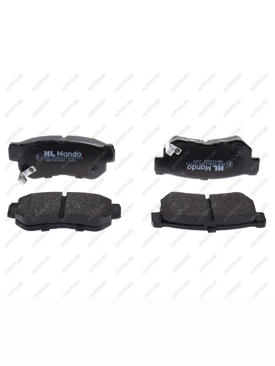 Колодки тормозные HYUNDAI Sonata 5,Getz,Tucson (04-) KIA Sportage (04-) задние (4шт.) MANDO MANDO mbf015202 MANDO mbf015202 с доставкой в г. Кемерово
