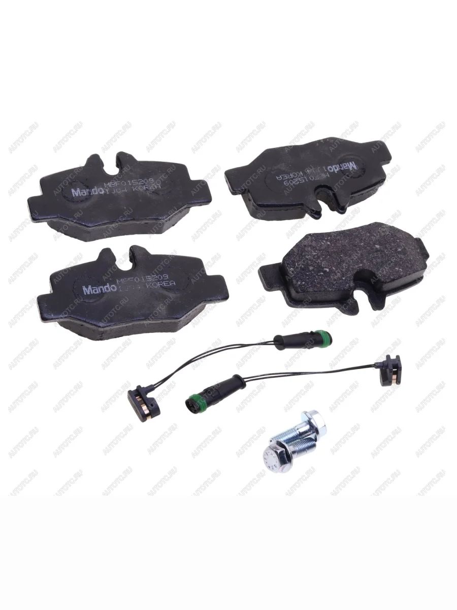 Колодки тормозные MERCEDES Viano,Vito (W639) задние (4шт.) MANDO MANDO mbf015209 MANDO mbf015209 с доставкой в г. Кемерово