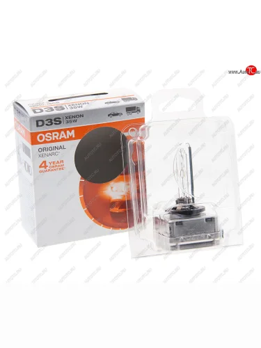Лампа ксеноновая D3S 35W P32d-5 4300K 42V 3200лм блистер (1шт.) Original OSRAM OSRAM 66340-scb 