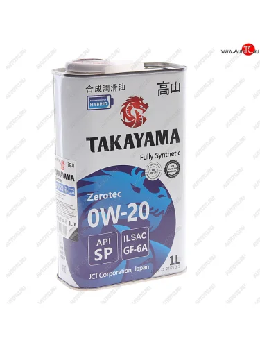 Масло моторное Zerotec GF-6A 0W20 синт.1л TAKAYAMA TAKAYAMA 605598