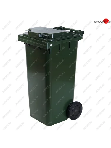 Контейнер мусорный 120л на колесах темно-зеленый 23.C29 IPLAST IPLAST ip-551601