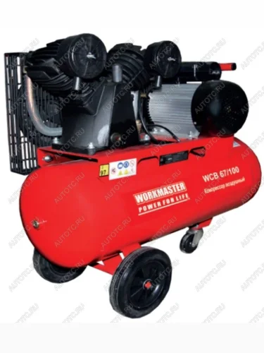 Компрессор пневматический 220В 2.5кВт 8атм. 480лмин. ресивер-100л WORKMASTER WORKMASTER wcb67100