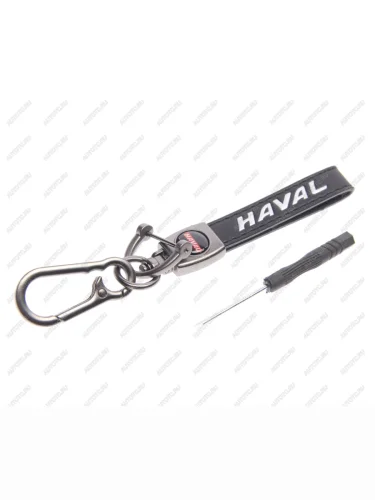 Брелок Хавал металл, кожа, в комплекте отвертка MASHINOKOM MASHINOKOM bko 020