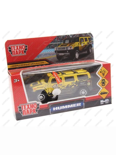 Модель автомобиля HUMMER H2 Спорт металлическая (свет, звук) ТЕХНОПАРК ТЕХНОПАРК hum2-12slsrt-ye