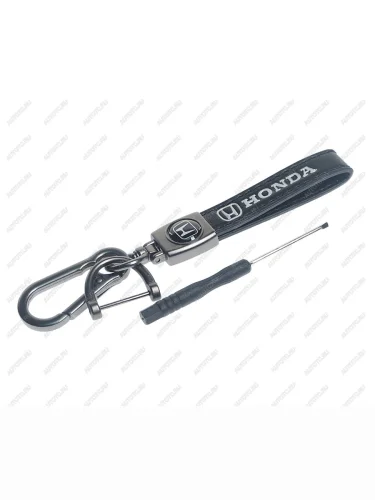 Брелок Хонда металл, кожа, в комплекте отвертка MASHINOKOM MASHINOKOM bko 013