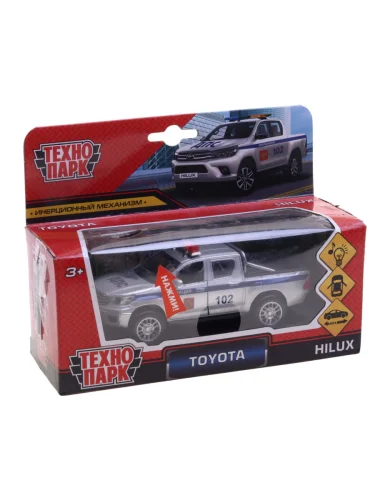 Модель автомобиля TOYOTA Hilux металлическая (свет, звук) ТЕХНОПАРК ТЕХНОПАРК fy6118p-sl