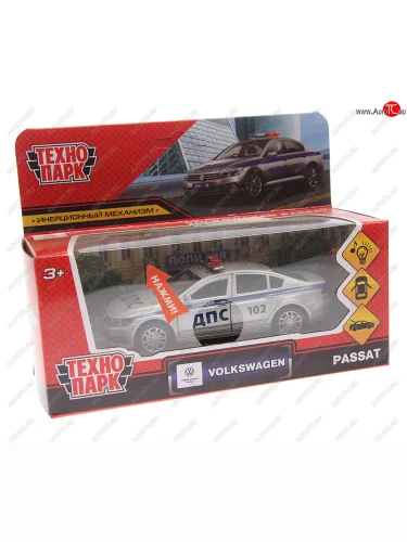 Модель автомобиля VW Passat металлическая (свет, звук) ТЕХНОПАРК ТЕХНОПАРК passat-12slpol-sr