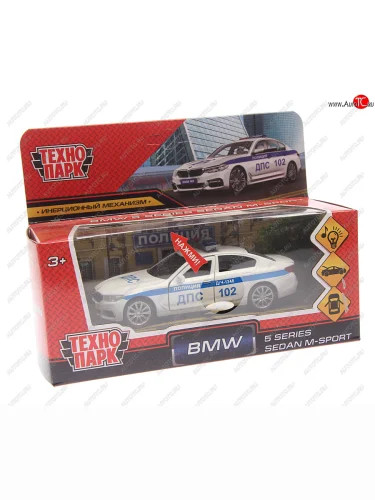 Модель автомобиля BMW 5 серия металлическая (свет, звук) ТЕХНОПАРК ТЕХНОПАРК 5er-12slpol-wh