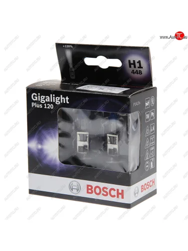 Лампа 12V H1 55W P14.5s +120% (2шт.) Gigalight Plus 120 BOSCH BOSCH 1987301105