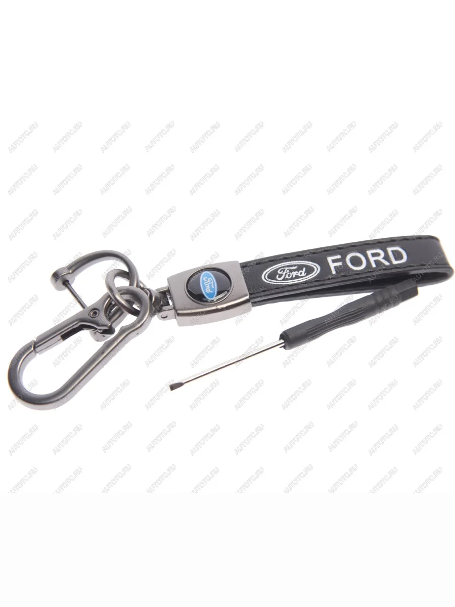 Брелок Форд металл, кожа, в комплекте отвертка MASHINOKOM MASHINOKOM bko 024  в Самаре Самарской области