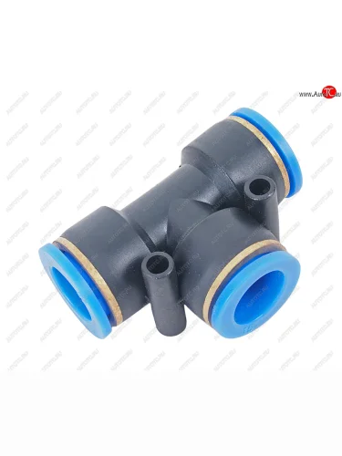 Соединитель трубки ПВХ,полиамид d=15мм тройник пластик NO NAME put15