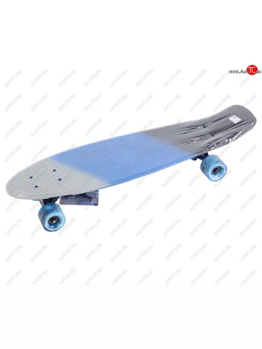 Скейтборд 27 (пенниборд) пластиковый серо-синий TECH TEAM TECH TEAM tricolor 27