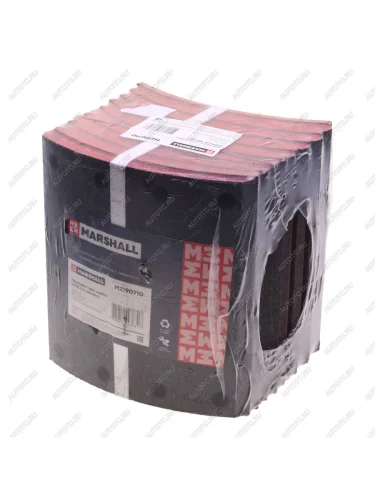 Накладка тормозной колодки VOLVO FH (410x200) стандарт 112 отв. 6.35x15.9 L10  93685 (8шт.)MARSHALL MARSHALL m2190710