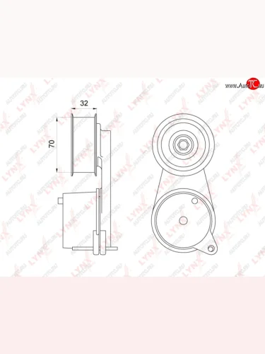 Ролик ГРМ NISSAN QX50 (08-) натяжителя LYNX LYNX pt3052 LYNX pt3052