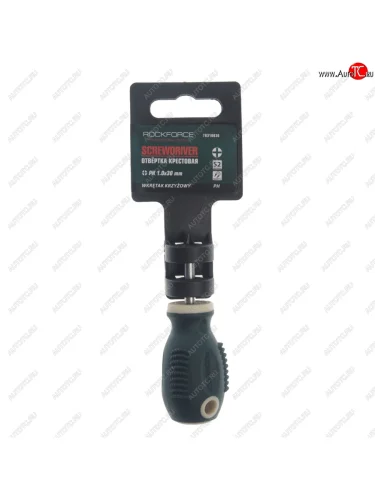 Отвертка крестовая PH 1.0х30мм магнитная c держателем Profi S2 ROCKFORCE ROCKFORCE rf-70310030