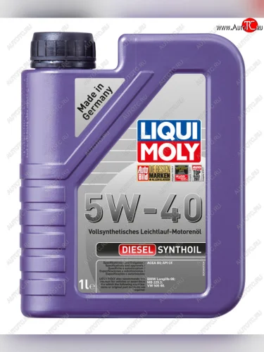 Масло дизельное DIESEL SYNTHOIL 5W40 синт.1л LIQUI MOLY LIQUI MOLY 1926