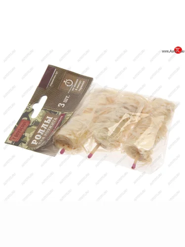 Роллы для розжига мангалов, барбекю, каминов и печей со спичкой 3 шт. BOYSCOUT BOYSCOUT 61603