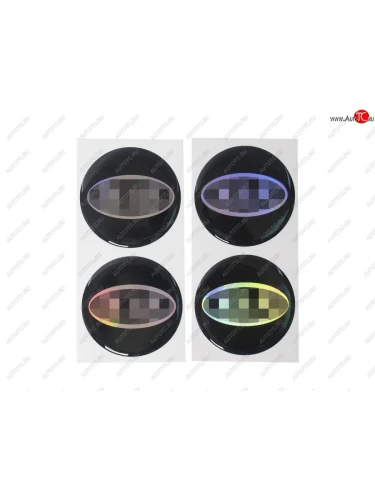 Эмблема диска колесного KIA (6см) комплект 4шт. AUTOSTICKERS 02563