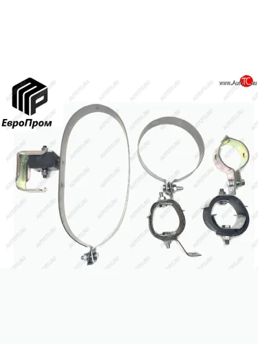 Крепеж УАЗ-2206 глушителя (хомуты,подушка,скоба,болты) комплект ЕВРОПРОМ ЕВРОПРОМ ed2206-1203000