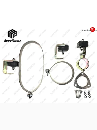 Крепеж УАЗ-2360 Пикап глушителя (хомуты,подушки,скобы,прокладка,болты) комплект ЕВРОПРОМ ЕВРОПРОМ ed2360-1203000