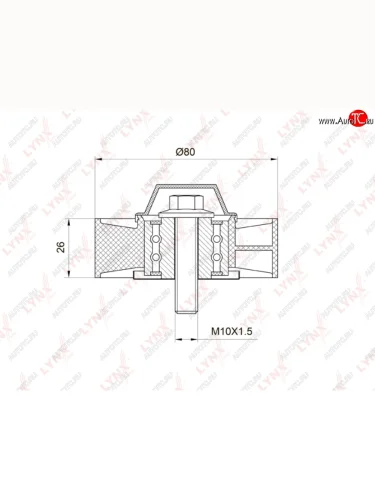 Ролик приводного ремня MERCEDES C (W202,W203),E (W210,W211),S (W140,W220) обводной LYNX LYNX pb7007