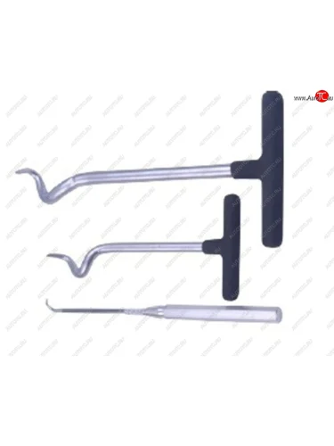 Набор инструментов для демонтажа сальников (крючки) 3 предмета в блистере ROCKFORCE ROCKFORCE rf-903g13