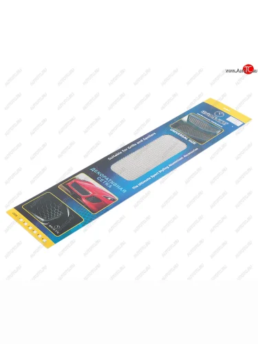 Решетка радиатора сетка (серебро) 100х20см (ячейка №2) SAHLER SAHLER sahler 100x20 №2 (серебро)