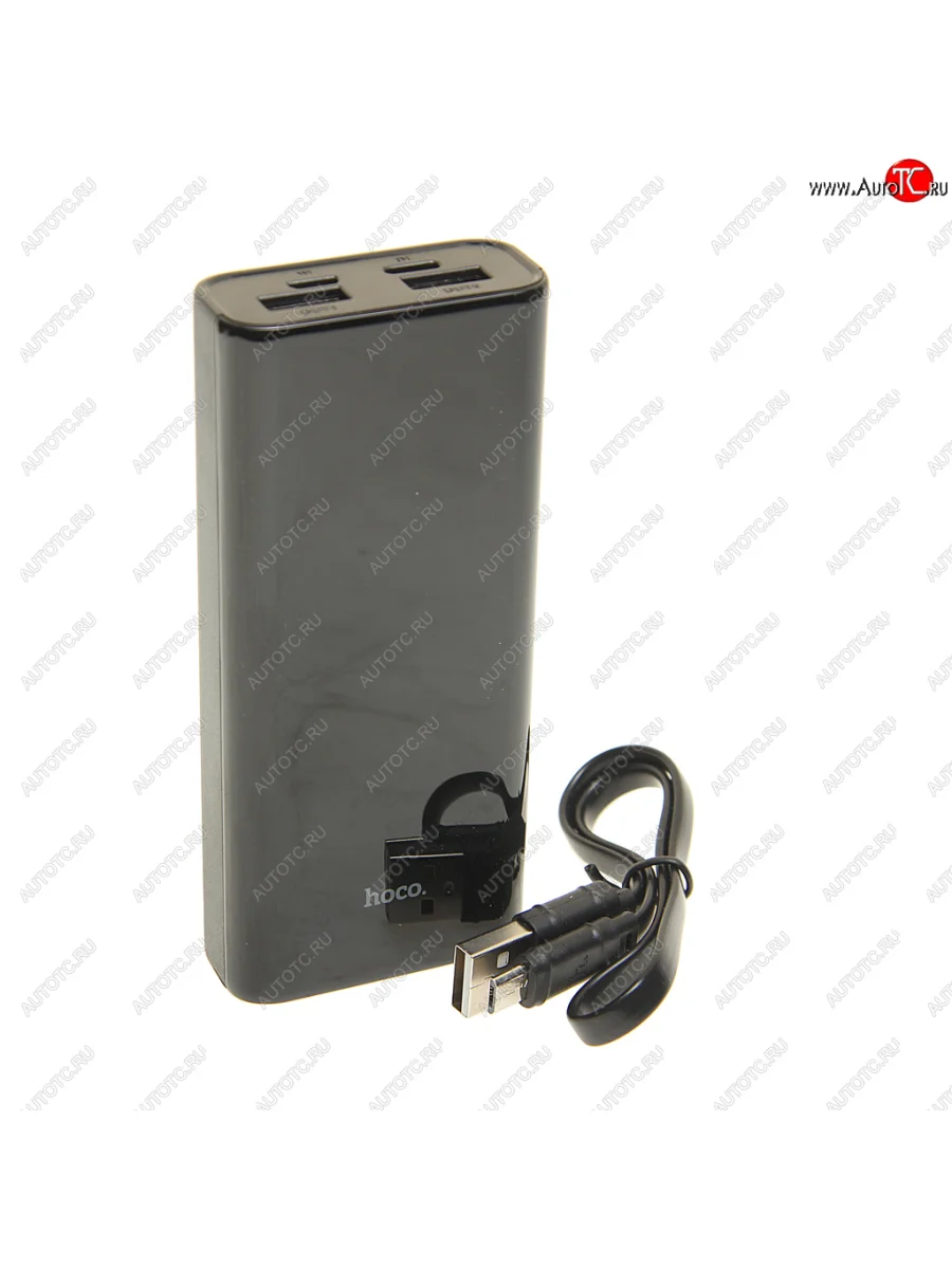Аккумулятор внешний 10000мАч для зарядки мобильных устройств HOCO HOCO j45 black  в Самаре Самарской области