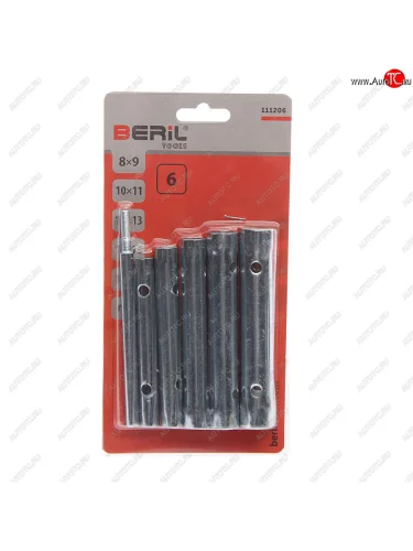 Набор ключей трубчатых 8-17мм 6 предметов BERIL BERIL 111206
