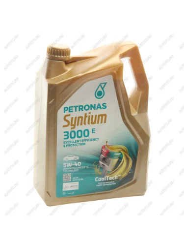 Масло моторное 3000 E 5W40 синт.5л SYNTIUM PETRONAS PETRONAS 70731m12eu
