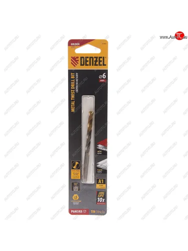 Сверло по металлу 6.0х93мм HSS Cobalt DENZEL DENZEL 71444