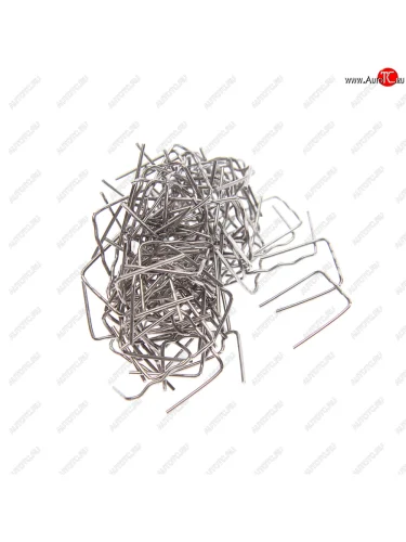 Скоба для ремонта пластика 0.8мм волнообразная 100шт. WORTEX WORTEX 0323333