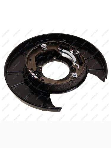 Щит тормоза JAC T6 (21-) задний левый (с колодками) OE JAC 3504030p3031n