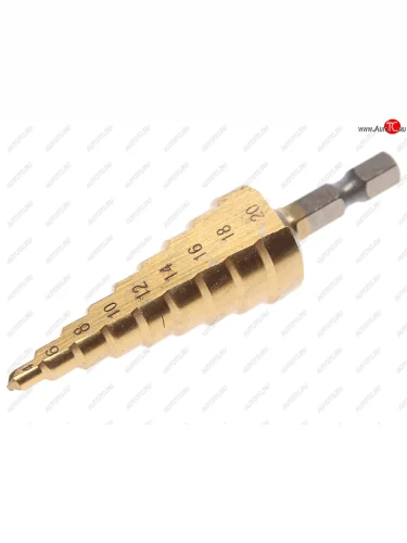 Сверло ступенчатое 4.0-20.0мм 9 ступеней DEKO DEKO 065-0691