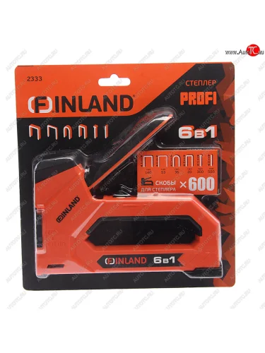 Степлер пластиковый 6-15мм тип 140,53,36,20,300,500 со скобами и гвоздями FINLAND FINLAND 2333