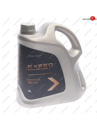 Масло моторное EXEED 5W40 API SNCF ACEA A3B4 синт.4л OE CHERY exeed5w404