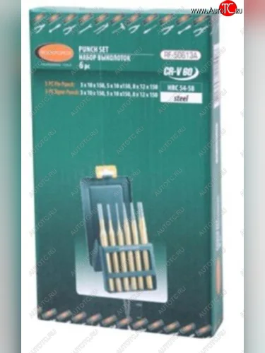 Набор выколоток 3,5,8х150мм 6 предметов в металлическом футляре ROCKFORCE ROCKFORCE rf-50613a