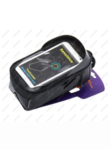 Велосумка на раму водоотталкивающее покрытие отделение для смартфона черно-серая KLONK KLONK 11611