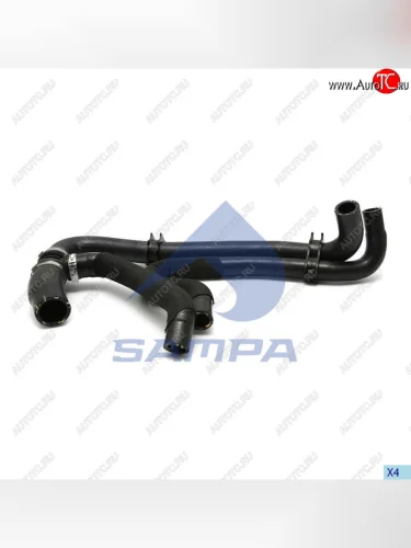 Патрубок SCANIA P,G,R,T отопителя кабины SAMPA SAMPA 041.463