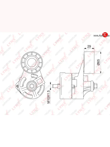 Ролик приводного ремня FORD Transit (06-) натяжителя LYNX LYNX pt3255