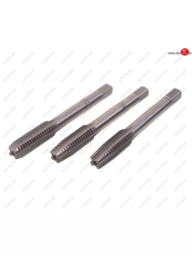 Метчик M08x1.25мм комплект 3шт. в пластиковом футляре ROCKFORCE ROCKFORCE rf-tap08125