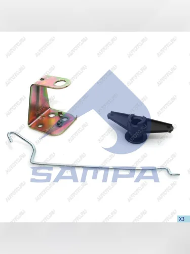Кронштейн SCANIA 4 series замка двери левой с тягой SAMPA SAMPA 043.181