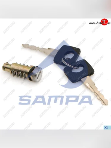 Личинка КАМАЗ-5490 MERCEDES Atego,Actros,Sprinter VW LT замка двери передней с ключом SAMPA SAMPA 204.121