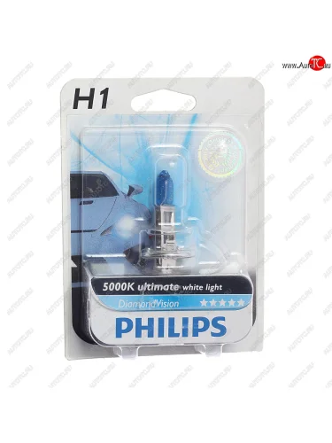 Лампа 12V H1 55W P14.5s блистер (1шт.) Diamond Vision PHILIPS PHILIPS 12258dvb1