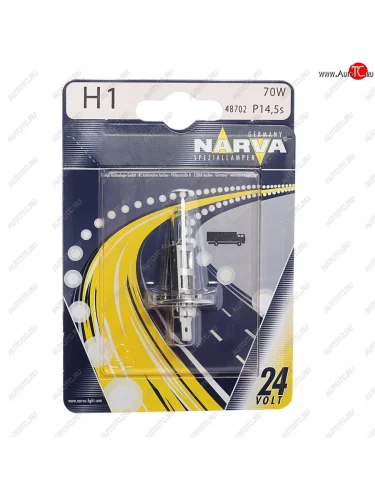 Лампа 24V H1 70W P14.5s блистер (1шт.) Standard NARVA NARVA 487024000